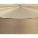 Creed 34.25 X 15 inch Antique Gold Coffee Table, Small